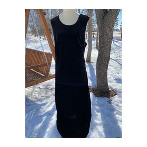 Vintage 90s Velvet Maxi Dress & Burnout Jacket